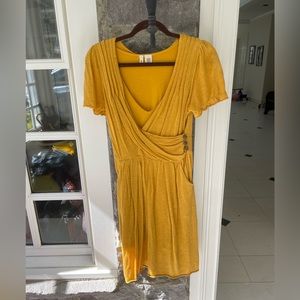 Anthropologie MOTH yellow dress